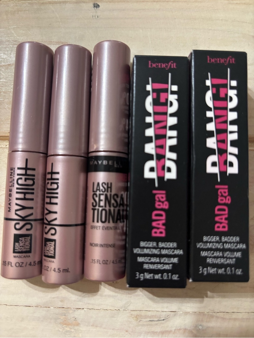 Benefit BADgal & Mixed Brand Lash Mascara Set lot of 5 (32)